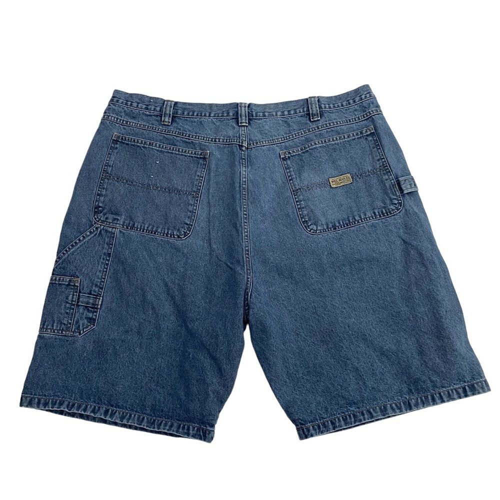 Wrangler Jean Co Authentic Issue Denim Carpenter Shorts Blue Sz 44